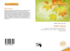 Buchcover von ASA Style
