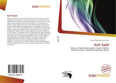 Bookcover of Kafr Sabt