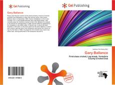 Gary Ballance kitap kapağı