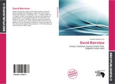 David Bairstow kitap kapağı
