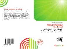 Copertina di Albert Champion (Cricketer)