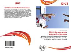 Обложка 2001 Sacramento Monarchs Season