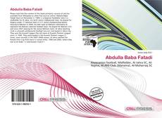Capa do livro de Abdulla Baba Fatadi 