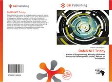 Bookcover of DoMS NIT Trichy