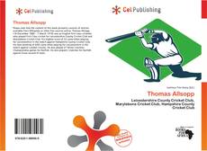 Buchcover von Thomas Allsopp