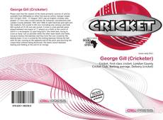 Capa do livro de George Gill (Cricketer) 