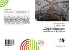 Bookcover of Claus Offe