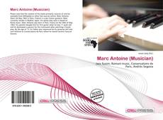 Capa do livro de Marc Antoine (Musician) 