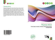 Thomas Hirst kitap kapağı