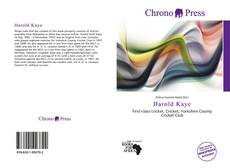 Bookcover of Harold Kaye