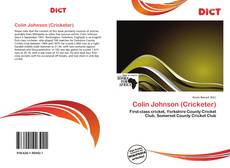 Portada del libro de Colin Johnson (Cricketer)