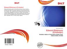 Edward Robinson (Cricketer) kitap kapağı