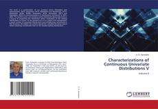 Buchcover von Characterizations of Continuous Univariate Distributions V