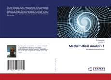 Buchcover von Mathematical Analysis 1