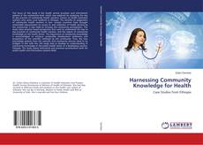 Capa do livro de Harnessing Community Knowledge for Health 