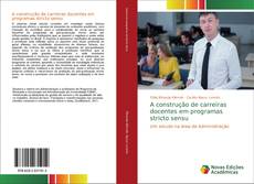 Buchcover von A construção de carreiras docentes em programas stricto sensu