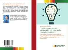 Capa do livro de O emprego do ensino sustentável em relação às novas tecnologias... 
