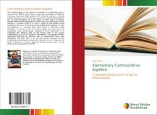 Capa do livro de Elementary Commutative Algebra 