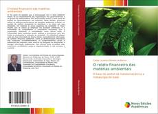 Buchcover von O relato financeiro das matérias ambientais