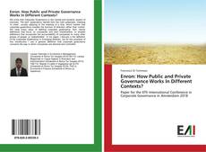 Capa do livro de Enron: How Public and Private Governance Works In Different Contexts? 
