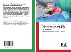 Buchcover von Trattamento chirurgico delle metastasi polmonari da Ca del colon-retto