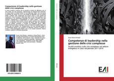 Portada del libro de Competenze di leadership nella gestione delle crisi complesse