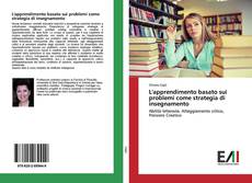 Buchcover von L'apprendimento basato sui problemi come strategia di insegnamento