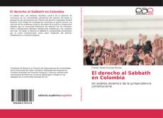 El derecho al Sabbath en Colombia kitap kapağı