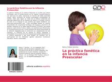La práctica fonética en la infancia Preescolar kitap kapağı
