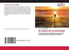 Portada del libro de El anhelo de inmortalidad