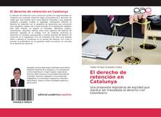 Capa do livro de El derecho de retención en Catalunya 