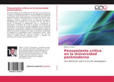 Pensamiento crítico en la Universidad postmoderna kitap kapağı