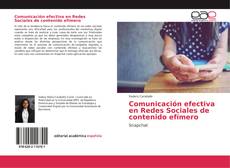 Обложка Comunicación efectiva en Redes Sociales de contenido efímero