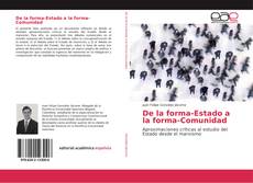 Bookcover of De la forma-Estado a la forma-Comunidad