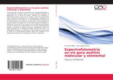 Buchcover von Espectrofotometría uv-vis para análisis molecular y elemental