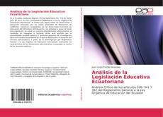 Capa do livro de Análisis de la Legislación Educativa Ecuatoriana 