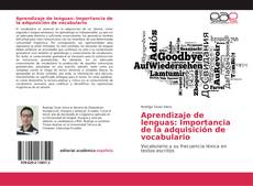 Buchcover von Aprendizaje de lenguas: Importancia de la adquisición de vocabulario
