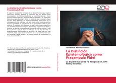 Buchcover von La Distinción Epistemológica como Praeambula Fidei