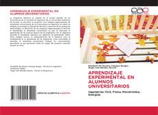 APRENDIZAJE EXPERIMENTAL EN ALUMNOS UNIVERSITARIOS的封面