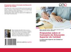 Buchcover von Propuestas sobre el Concepto de Educación Superior de Calidad