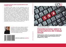 Bookcover of Consideraciones sobre la jurisprudencia del trabajo sexual