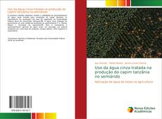 Capa do livro de Uso da água cinza tratada na produção do capim tanzânia no semiárido 