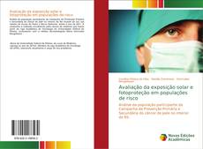 Capa do livro de Avaliação da exposição solar e fotoproteção em populações de risco 