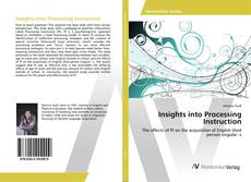 Copertina di Insights into Processing Instruction