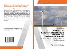 Copertina di Einfluss von Klimaverhandlungen auf Renditen von Emissionszertifikaten