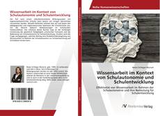 Copertina di Wissensarbeit im Kontext von Schulautonomie und Schulentwicklung