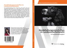 Copertina di Hundehaltungsvorschriften im Landessicherheitsrecht