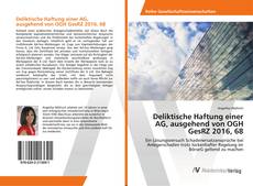 Copertina di Deliktische Haftung einer AG, ausgehend von OGH GesRZ 2016, 68