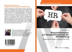 Copertina di Massnahmenplan zur Neupositionierung der HR-Abteilung