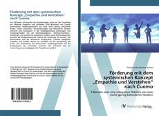 Portada del libro de Förderung mit dem systemischen Konzept „Empathie und Verstehen“ nach Cuomo